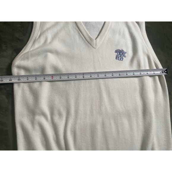Vintage 90s Antigua of Scottsdale Univ. Of Kentucky Wildcats Sweater vest SZ L - Picture 6 of 7